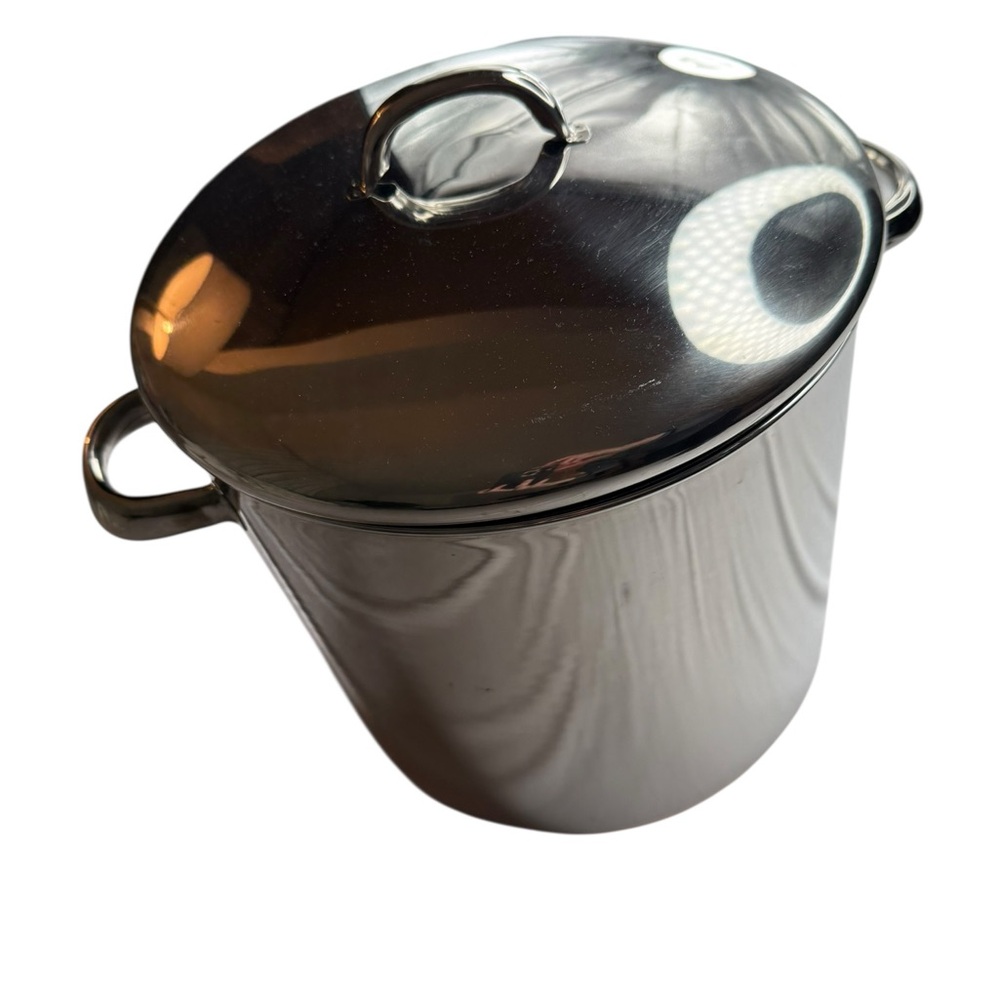 Revere Ware 12 Quart Silver Cookware Pot with Lid Stick Pot 12qt